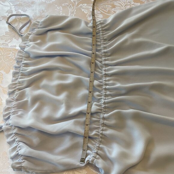 Aritzia Sunday Best baby blue spaghetti strap long top size L - Picture 6 of 6
